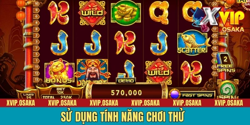 Sử dụng tính năng chơi thử